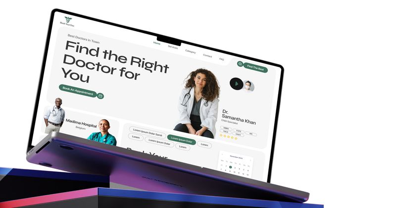 Clinic landing page UI design