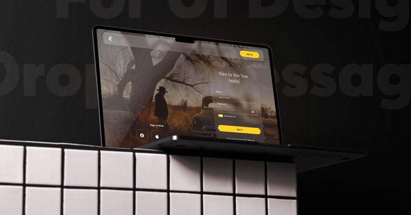 Corporate website with hero banner and call to action